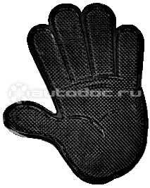 WIIIX Липкий коврик SP-05BK Рука силиконовый черный