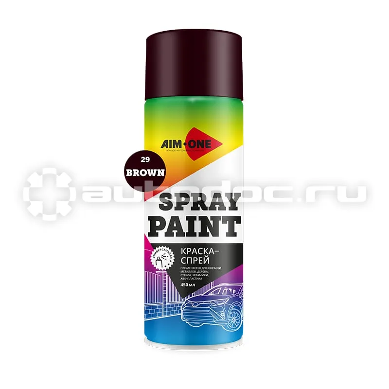 AIM-ONE SPRAY PAINT BROWN Краска-спрей