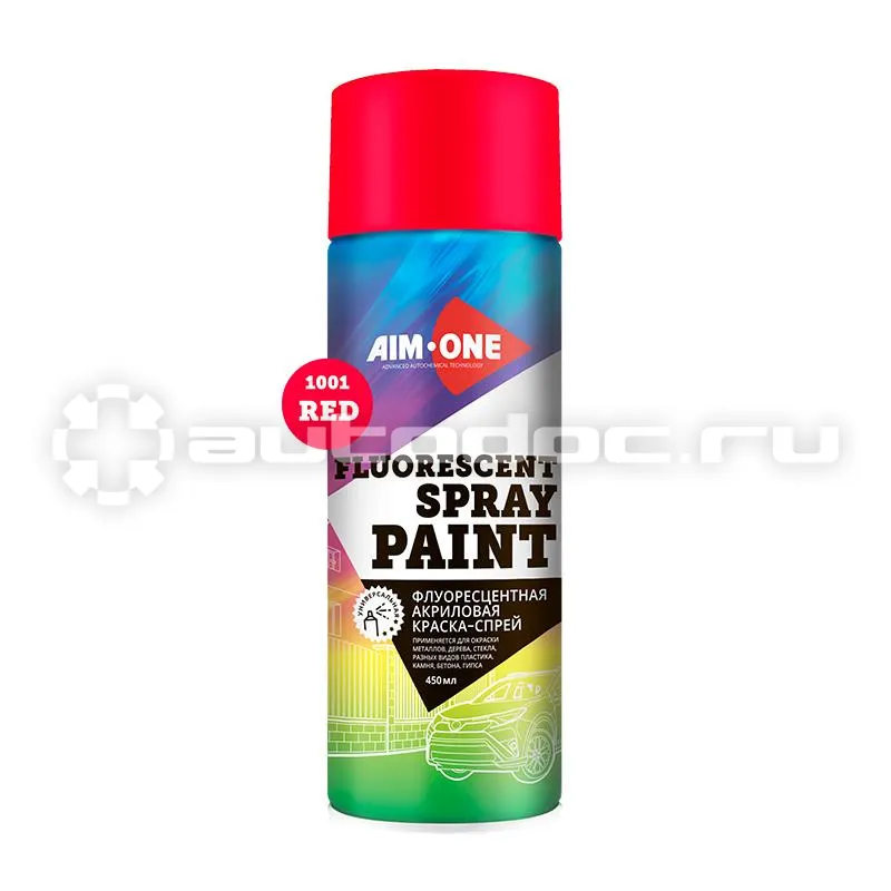 AIM-ONE Краска SPF-RD1001 флуоресцентная, красная