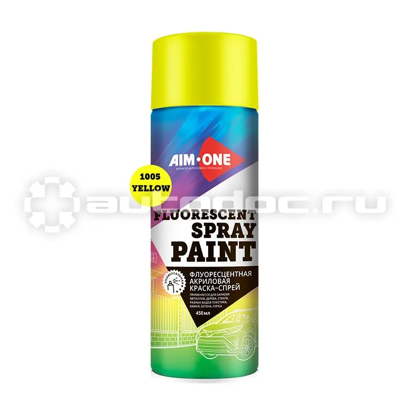 AIM-ONE Краска SPF-YE1005 флуоресцентная, жёлтая