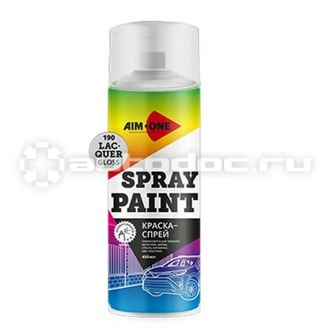 AIM-ONE SPRAY PAINT LACQUER GLOSS Лак глянцевый