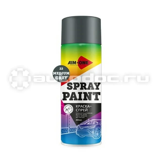 AIM-ONE SPRAY PAINT GRAY Краска-спрей
