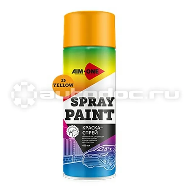 AIM-ONE SPRAY PAINT YELLOW Краска-спрей