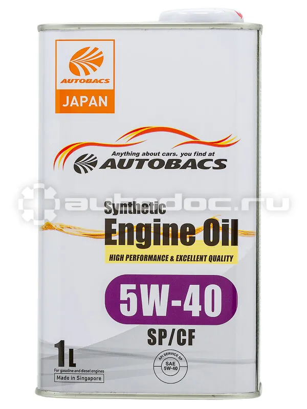 AUTOBACS ENGINE OIL SYNTHETIC 5W-40 SP | CF
