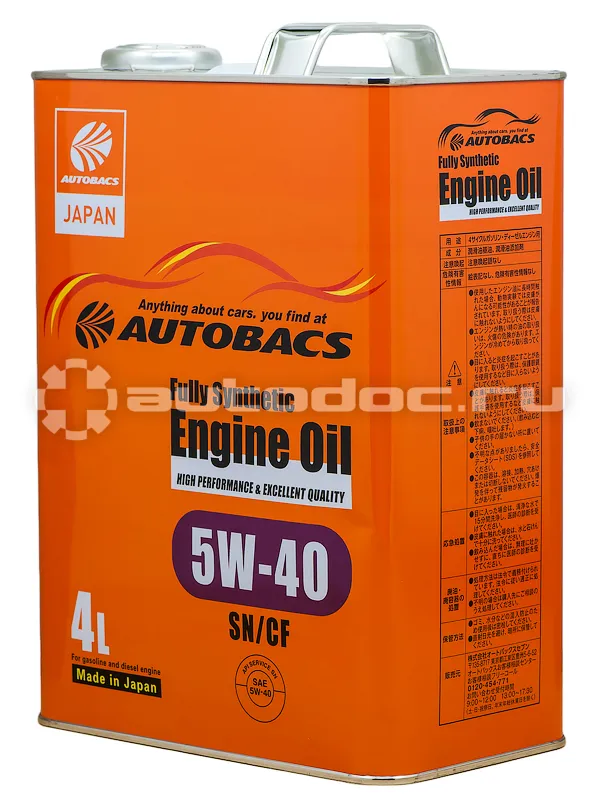 AUTOBACS ENGINE OIL SAE 5W40 API SN | CF FULLY SYNTHETIC