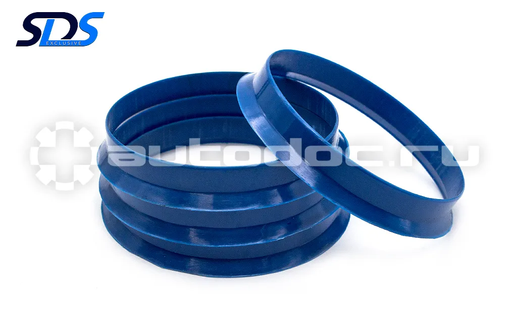 SDS EXCLUSIVE Кольца центровочные 60,1х58,6 DARK BLUE 4 шт высококачественный пластик