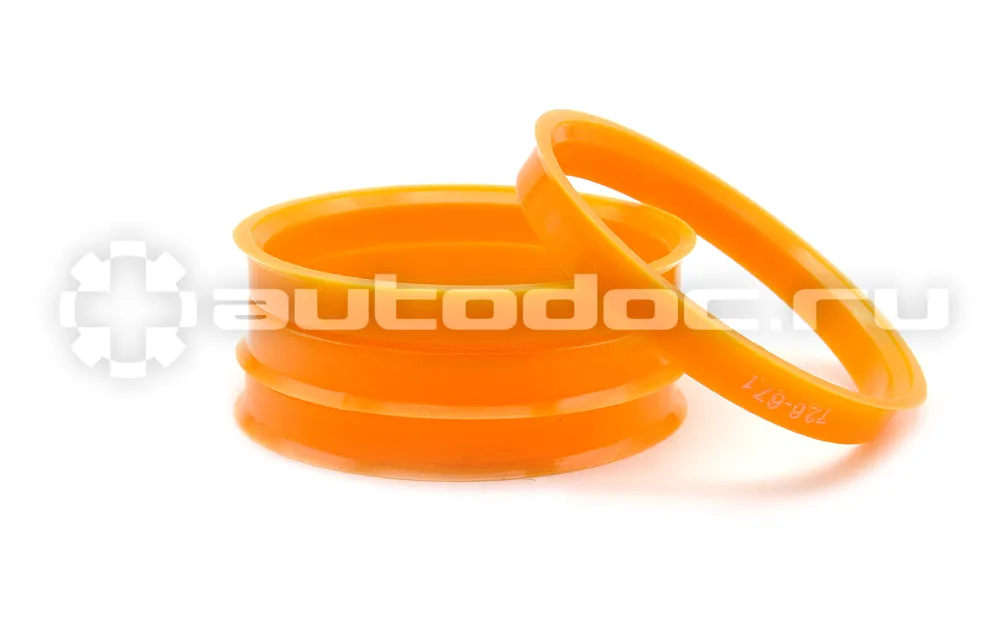 SDS EXCLUSIVE Кольца центровочные 72,6х67,1 ORANGE 4 шт высококачественный пластик