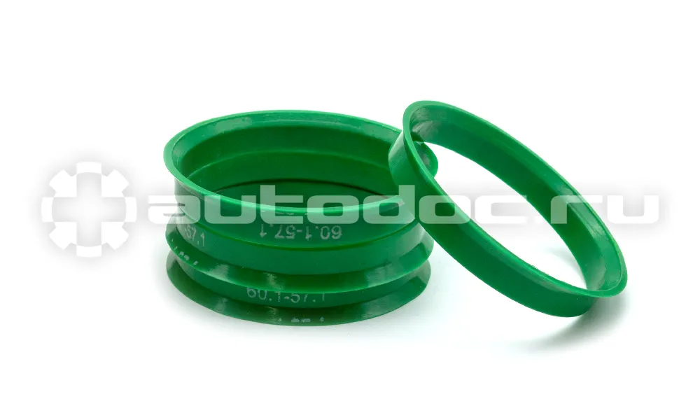 SDS EXCLUSIVE Кольца центровочные 60,1х57,1 GREEN 4 шт высококачественный пластик
