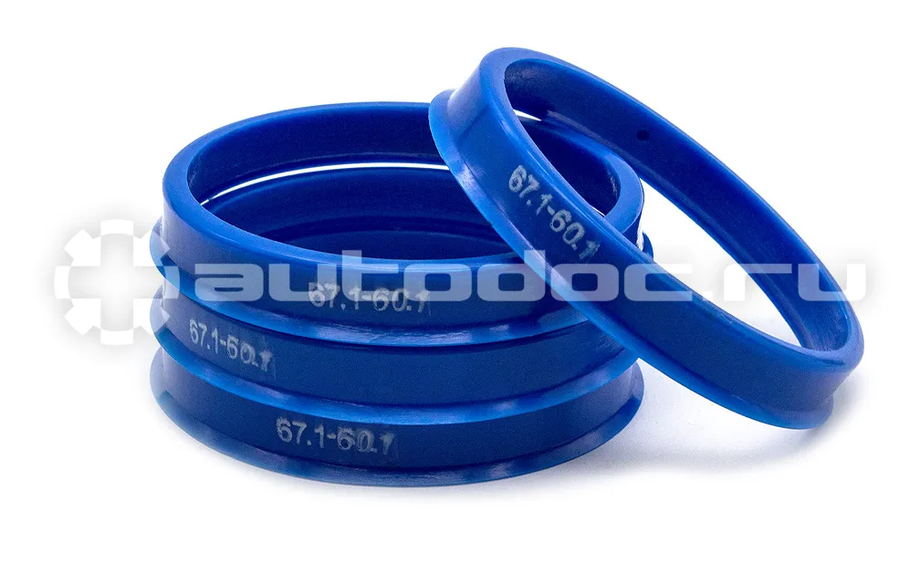 SDS EXCLUSIVE Кольца центровочные 67,1х60,1 BLUE 4 шт высококачественный пластик