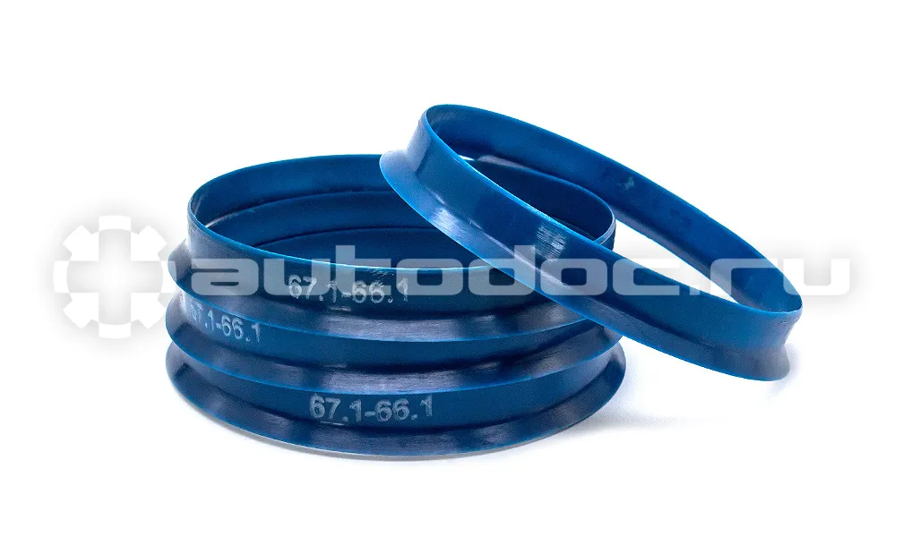 SDS EXCLUSIVE Кольца центровочные 67,1х66,1 DARK BLUE 4 шт высококачественный пластик