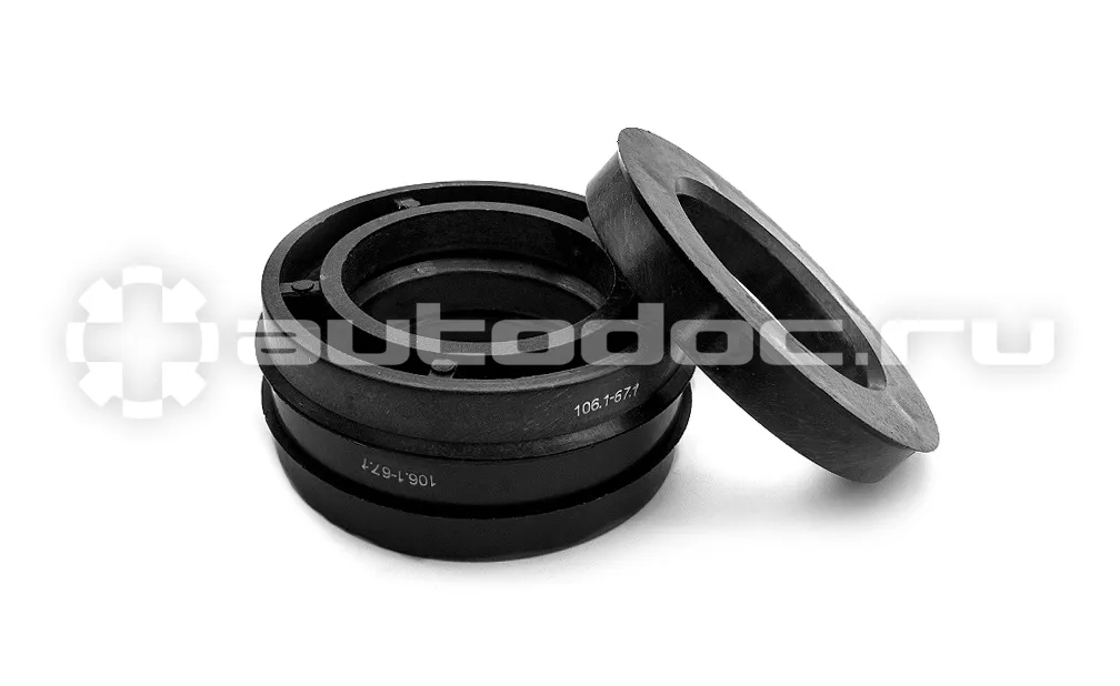 SDS EXCLUSIVE Кольца центровочные 110,1х67,1 BLACK 4 шт высококачественный пластик