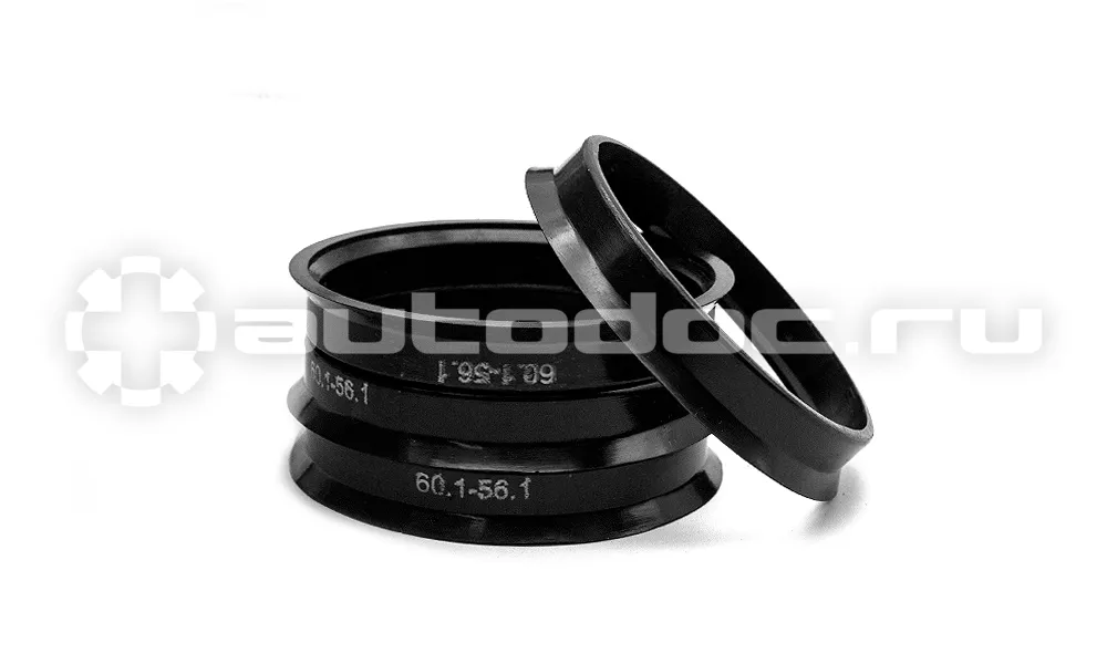 SDS EXCLUSIVE Кольца центровочные 60,1х56,1 BLACK 4 шт высококачественный пластик