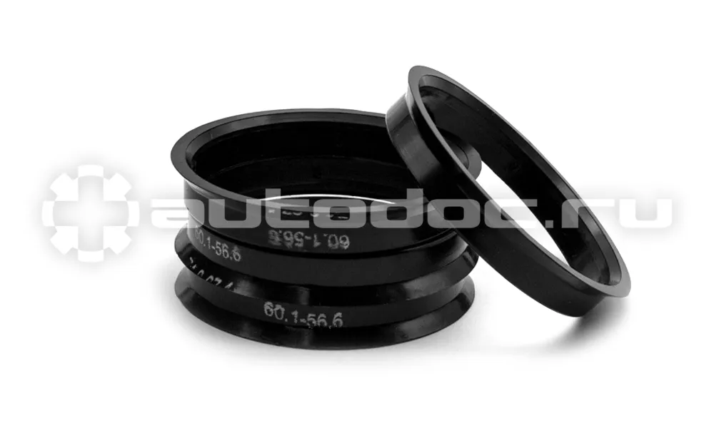 SDS EXCLUSIVE Кольца центровочные 60,1х56,6 BLACK 4 шт высококачественный пластик