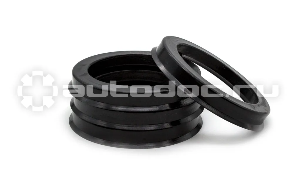 SDS EXCLUSIVE Кольца центровочные 75,0х57,1 BLACK 4 шт высококачественный пластик