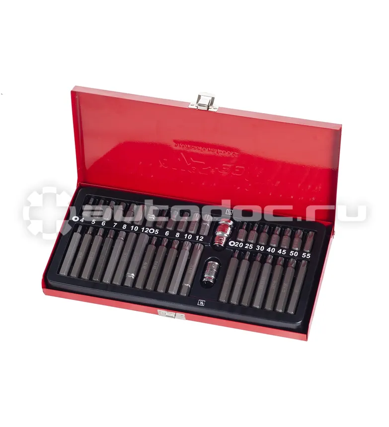 AV STEEL Набор бит 10мм в мет. кейсе 40 предм. AV-011040