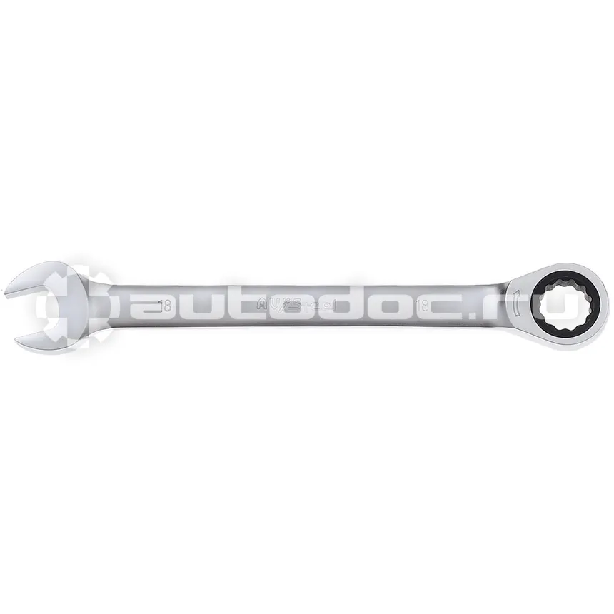 AV STEEL Ключ комбинированный (12 гран.) с трещоткой 18mm AV-315018