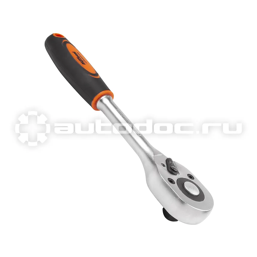 AV STEEL Трещотка  1 | 2" 45 зуба 255мм с резиновой прямой ручкой