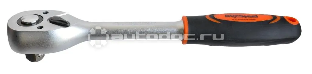 AV STEEL Трещотка  1 | 2" 72 зуба 255мм с резиновой прямой ручкой