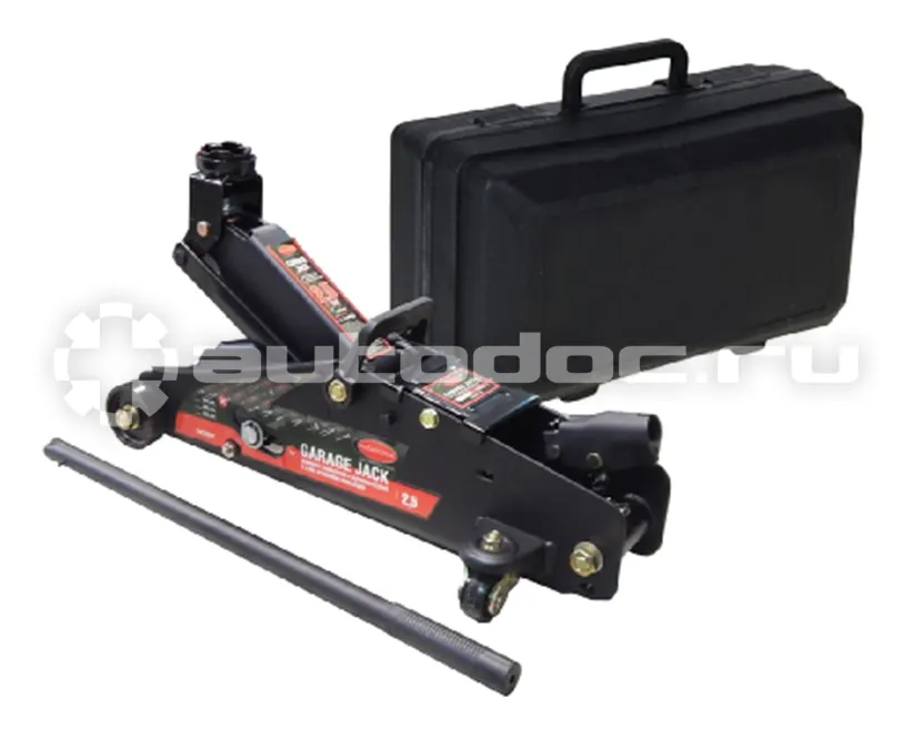 ROCKFORCE Домкрат подкатной RF-TH22501C 2,5т с фиксацией (h min 140мм, h max 387мм) в кейсе
