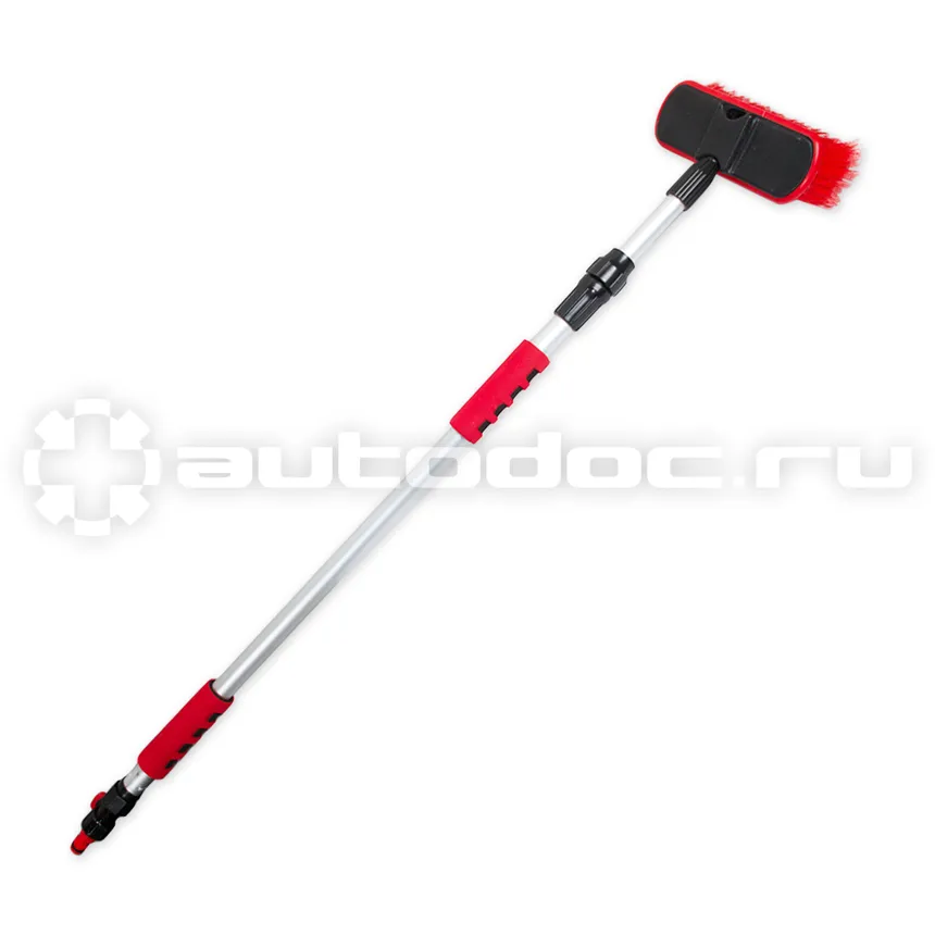 ARNEZI Щетка для мытья с краном подачи воды и телескопической мягкой ручкой L=100-168 см