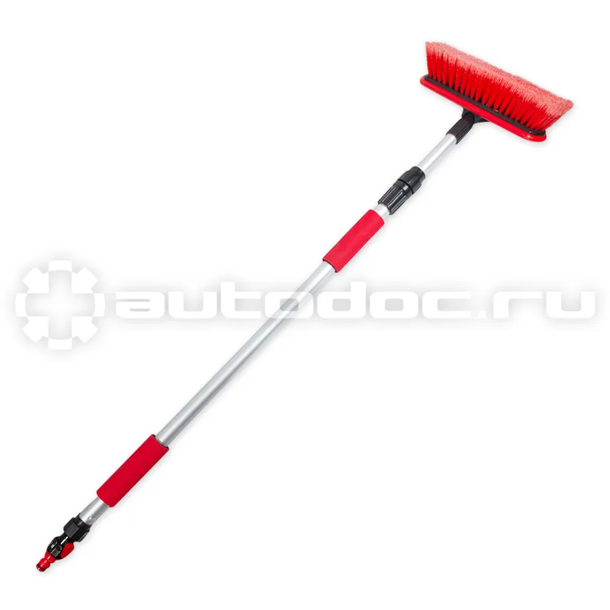 ARNEZI Щетка для мытья с краном подачи воды и телескопической мягкой ручкой L=100-168 см