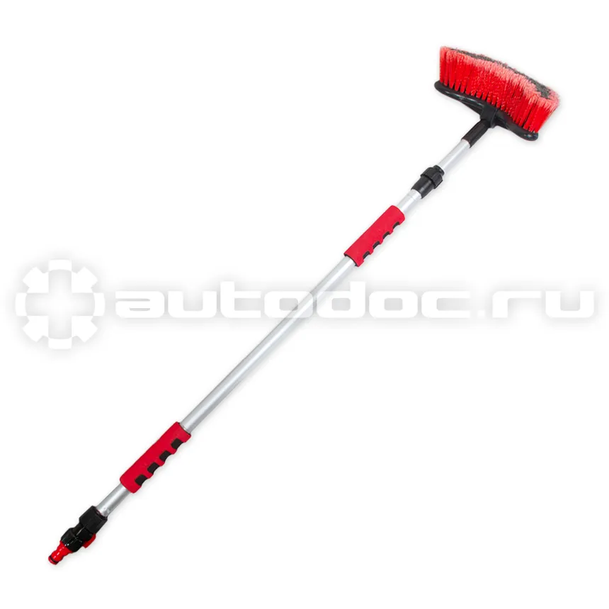 ARNEZI Щетка для мытья с краном подачи воды и телескопической мягкой ручкой L=100-168 см