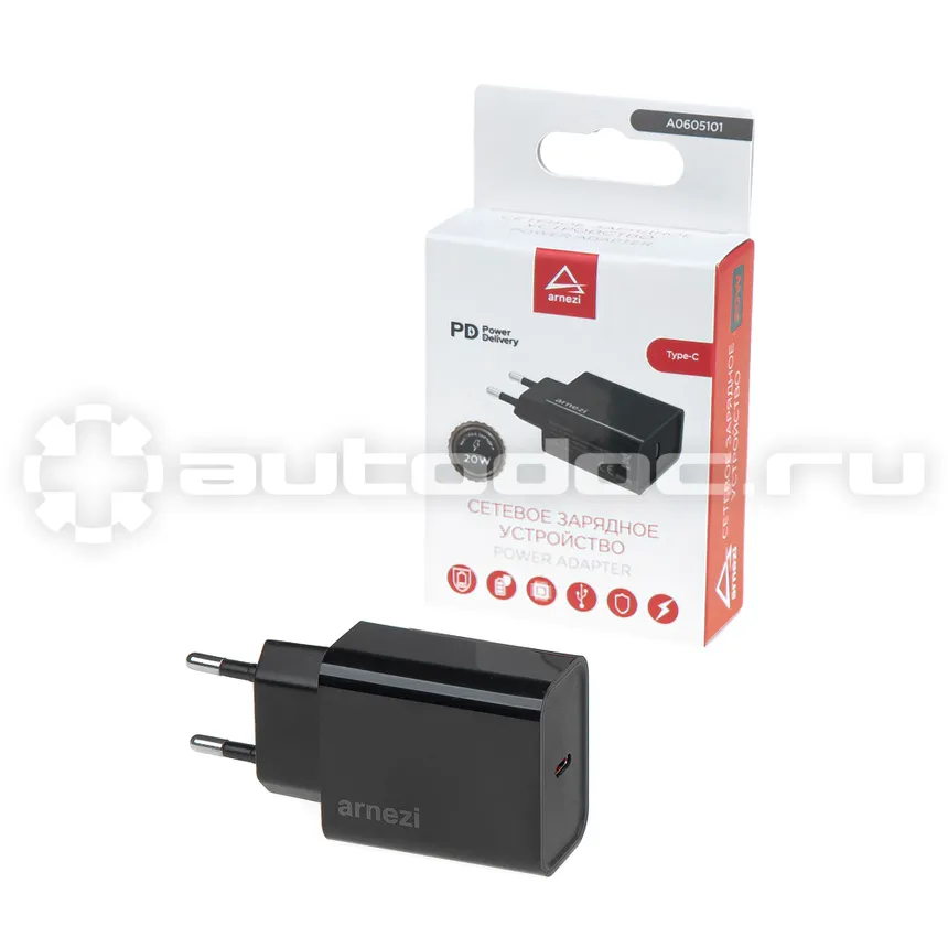 ARNEZI Сетевое зарядное устройство 20W Type-C (PD3.0)