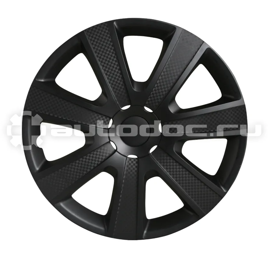 ARNEZI Колпаки R15 Hadar 4шт (черно-матовые с текстурой) ABS-пластик