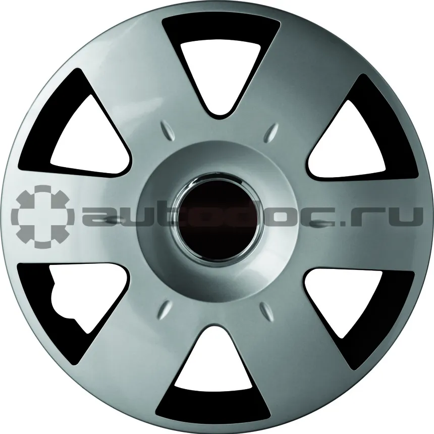 ARNEZI Колпаки R14 Epsilon 4шт (серебристо-черные) ABS-пластик