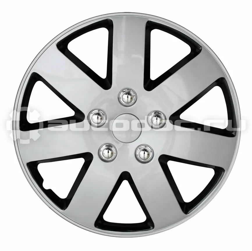ARNEZI Колпаки R15 Rigel 4шт (серебристо-черные) ABS-пластик