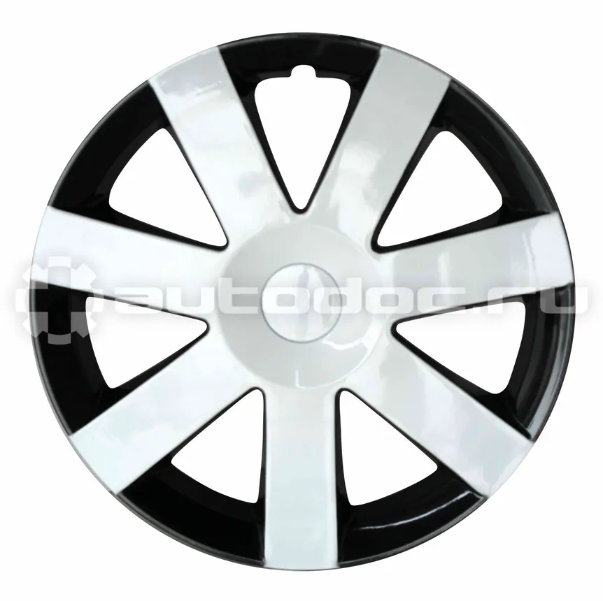 ARNEZI Колпаки R14 Andromeda 4шт (бело-черные) ABS-пластик