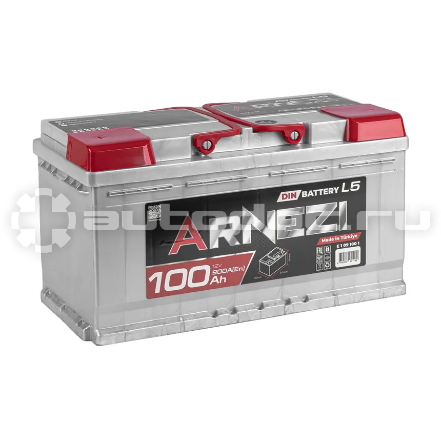 ARNEZI Аккумулятор DIN SMF 100 А/ч прямой L+ 353x175x190 L5 EN 900 А