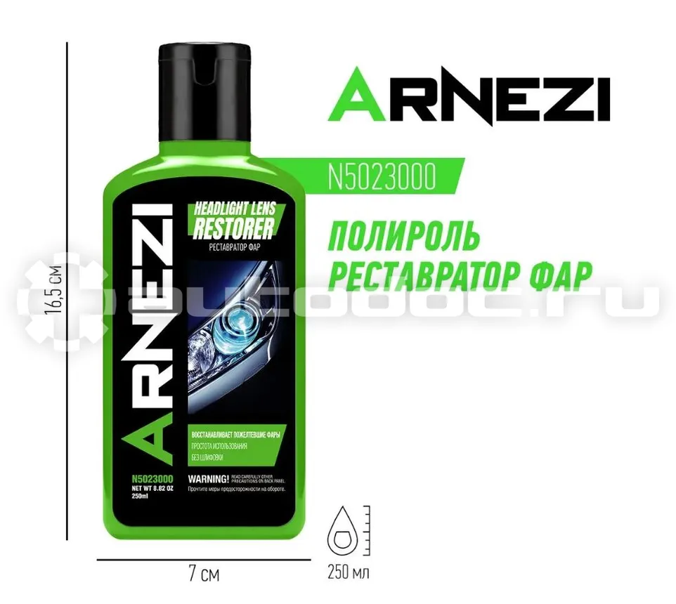 ARNEZI Полироль реставратор фар
