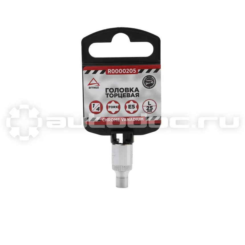 ARNEZI Головка 1 | 4" внешний TORX Е5 L=25 мм, на холдере