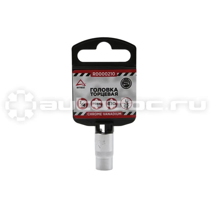 ARNEZI Головка 1 | 4" внешний TORX Е10 L=25 мм, на холдере