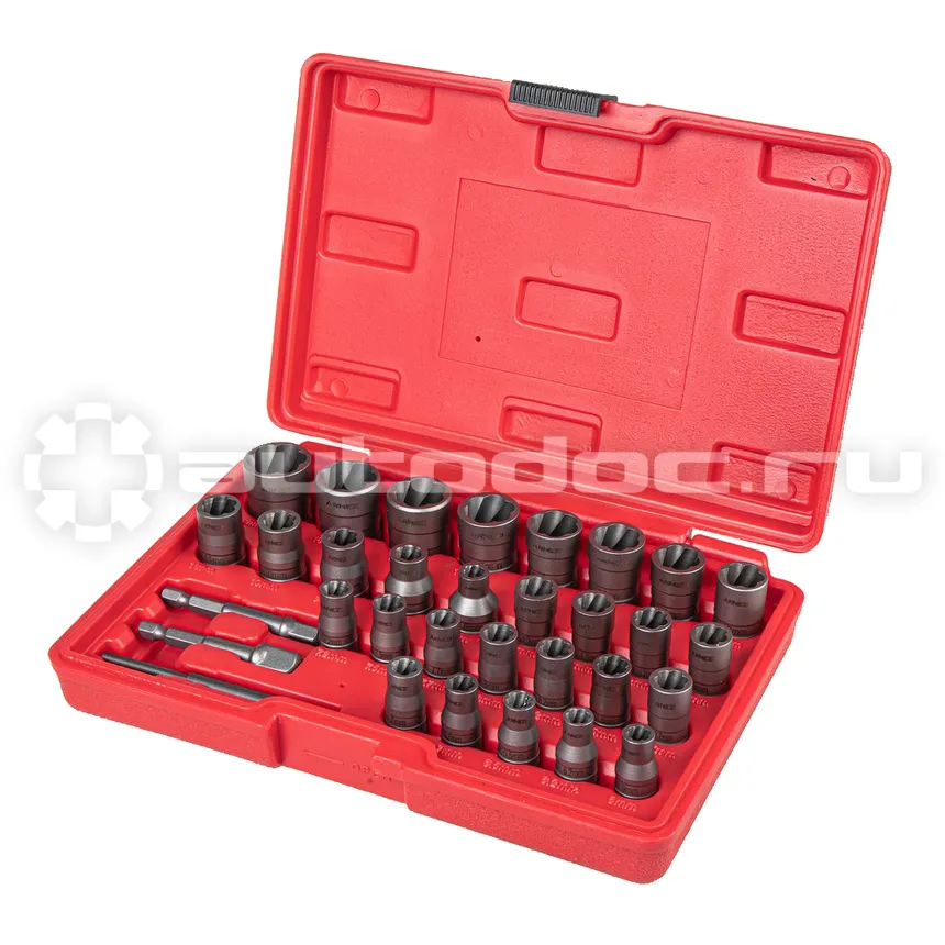 ARNEZI Набор головок 1/4", 3/8" (экстракторов) для поврежденных гаек и болтов, 32 пр. R5304015
