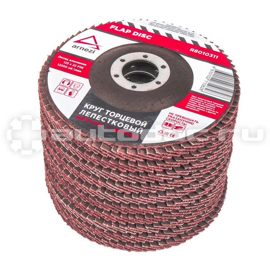 ARNEZI Круг лепестковый торцевой 125x22 Р36