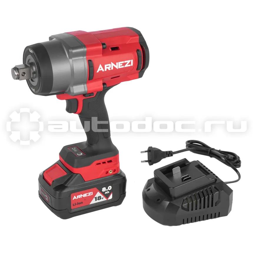 ARNEZI Гайковерт ударный аккумуляторный бесщеточный 3/4" 2300Nm 18V 4.0Ah