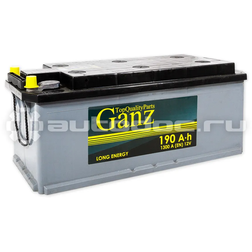 GANZ Аккумулятор Standart 190 А/ч L+(3) 514x218x210 B EN 1300 А