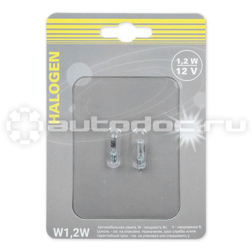 GANZ Лампа W1,2W 24v1,2w (W2x4,6d)  блистер- 2шт.   GIP06060