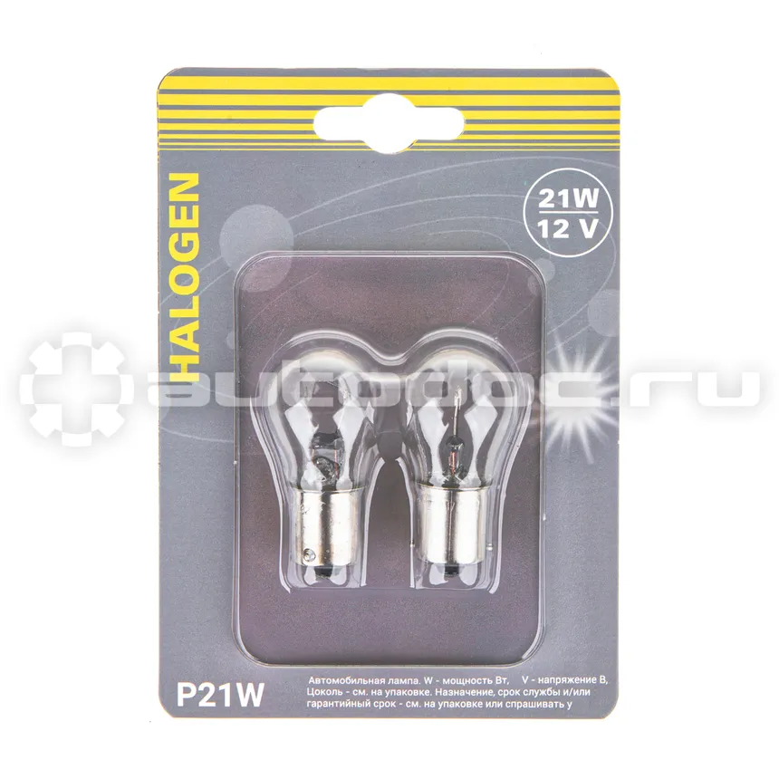 GANZ Лампа P21W 12v21w (BA15s) блистер- 2шт.   GIP06070