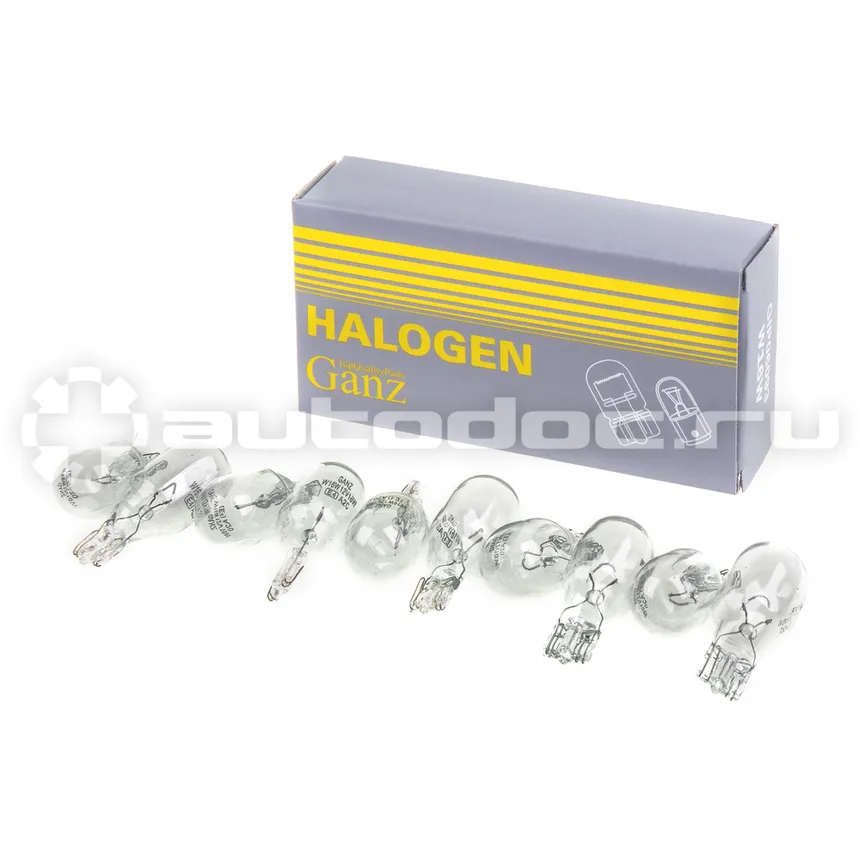GANZ Лампа 12V W16W 16W W2,1x9,5d  10 шт. BOX (10 шт. цена за 1 шт.) GIP06093