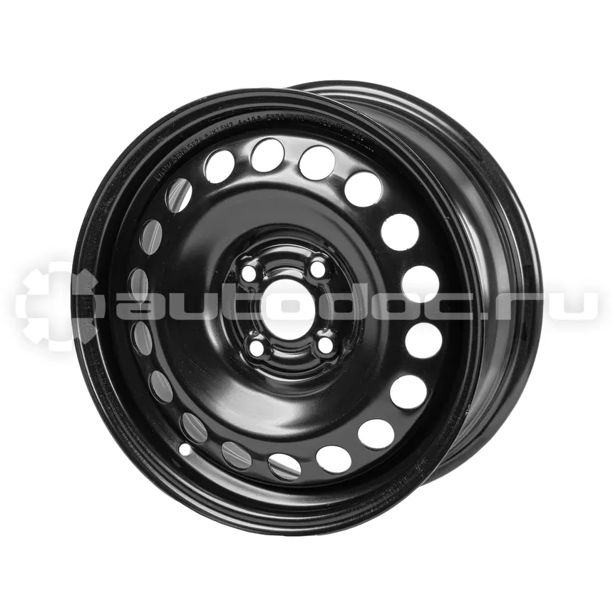 GANZ Диск колесный R15 6J 4x100/56.6 ET39 Black