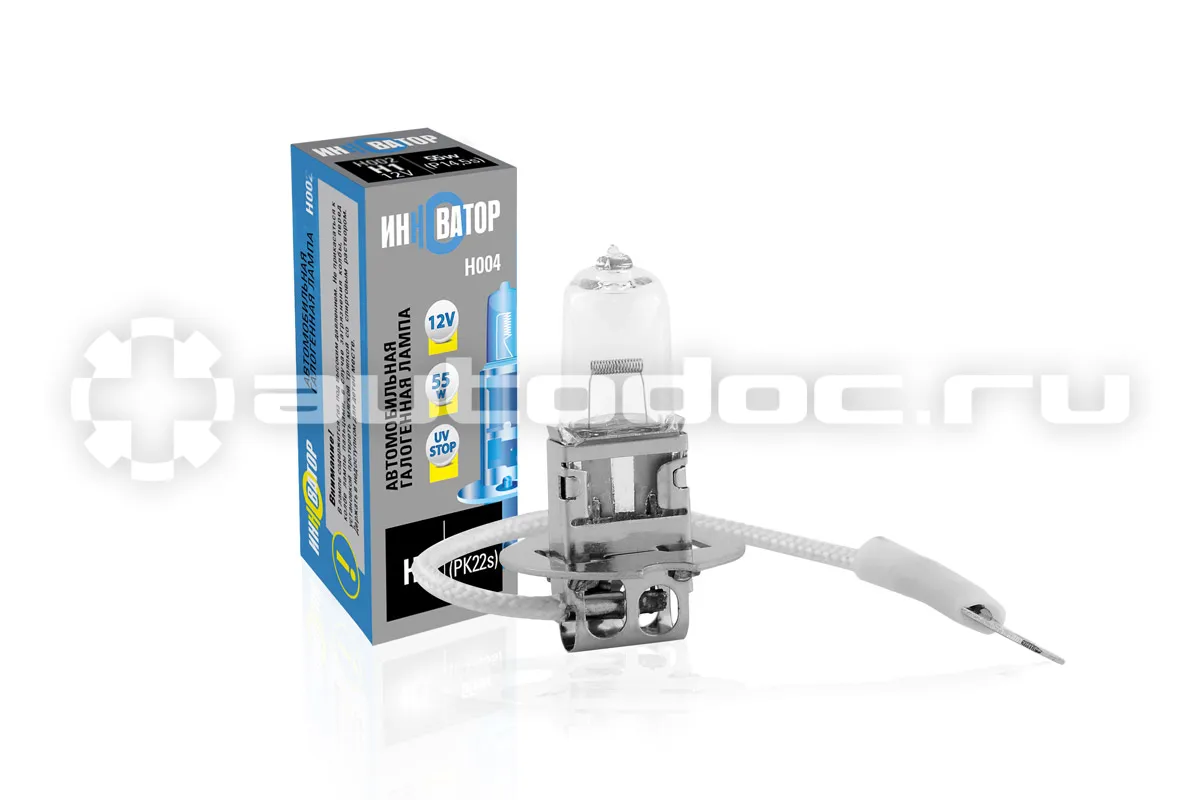 ИННОВАТОР Автолампа H3 12v 55w (PK22s)