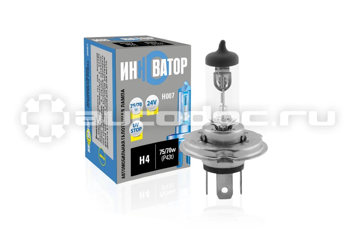 ИННОВАТОР Автолампа H4 24v 75 | 70w (P43t)