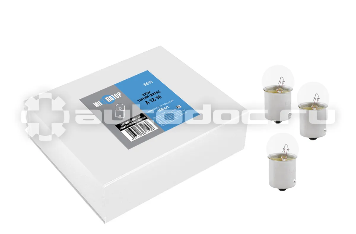 ИННОВАТОР Лампа накаливания R10W 12v10w (BA15s)