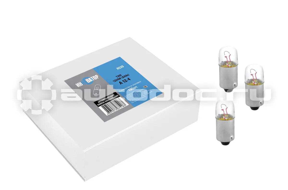 ИННОВАТОР Лампа накаливания T4W 12v4w (BA9s)