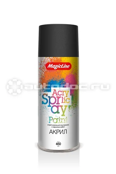 MAGICLINE Краска черная матовая (265г) RAL 9004