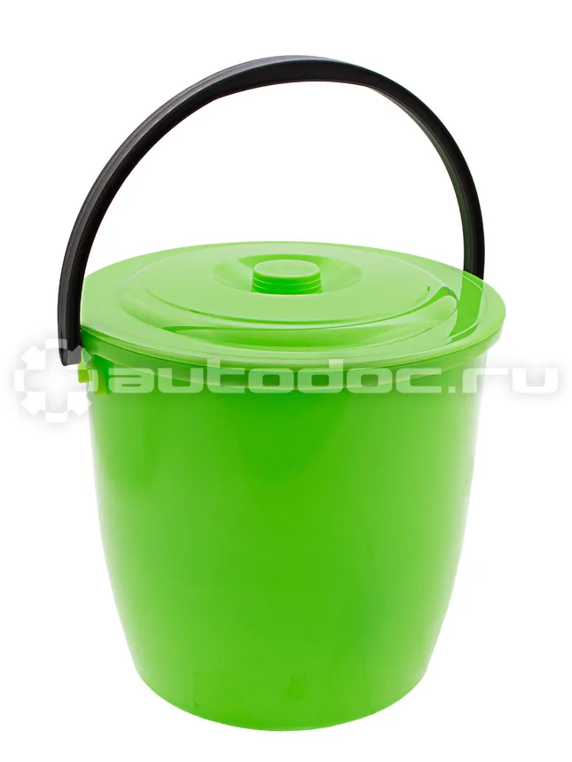 ELFE 92940 Ведро пластмассовое круглое 13 л, с крышкой, Light
