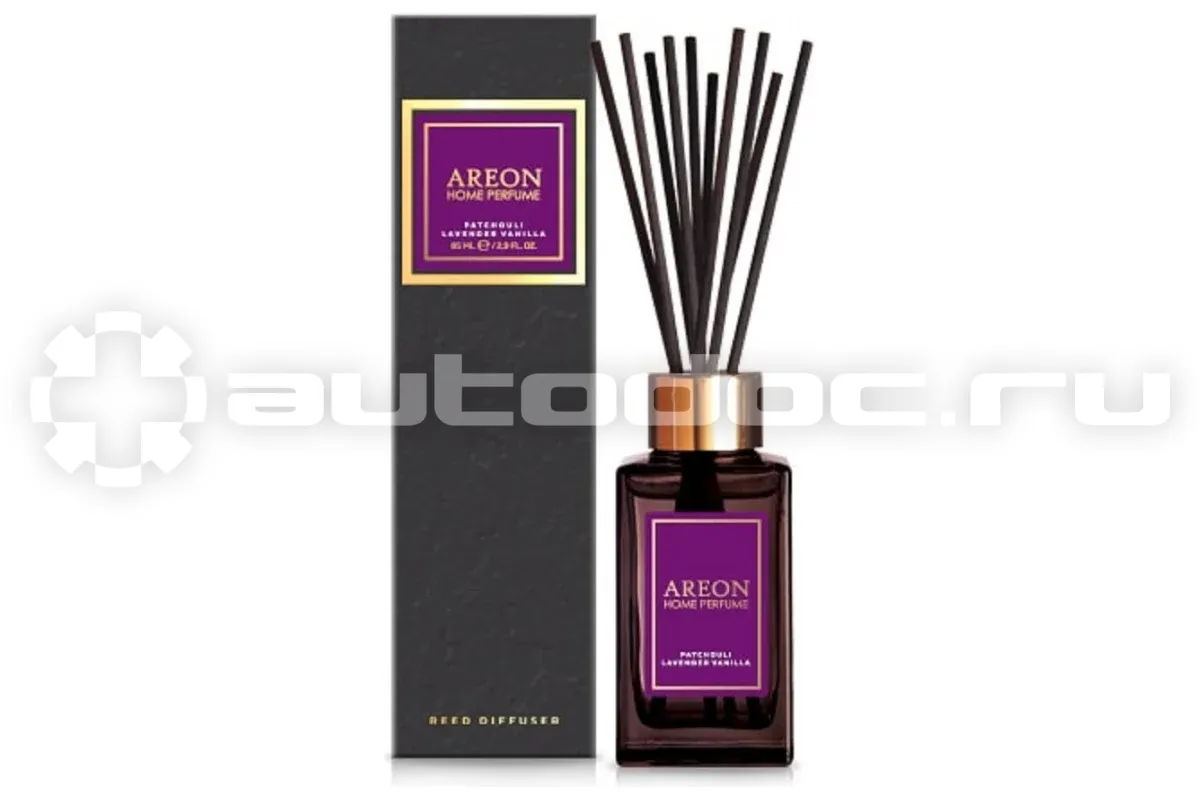 AREON Ароматизатор Sticks Premium (банка, деревянные палочки) Patchouli-lavender пачули-лав